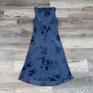 ann taylor chiffon dress Ann Taylor chiffon/stretch Teel tiered cocktail party dress Size 12 Prime Cond