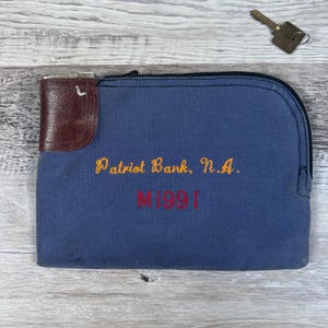 バンクポシェット　鍵付き　ビンテージ　バンクポーチ Vintage Bank Bag With Key - Etsy