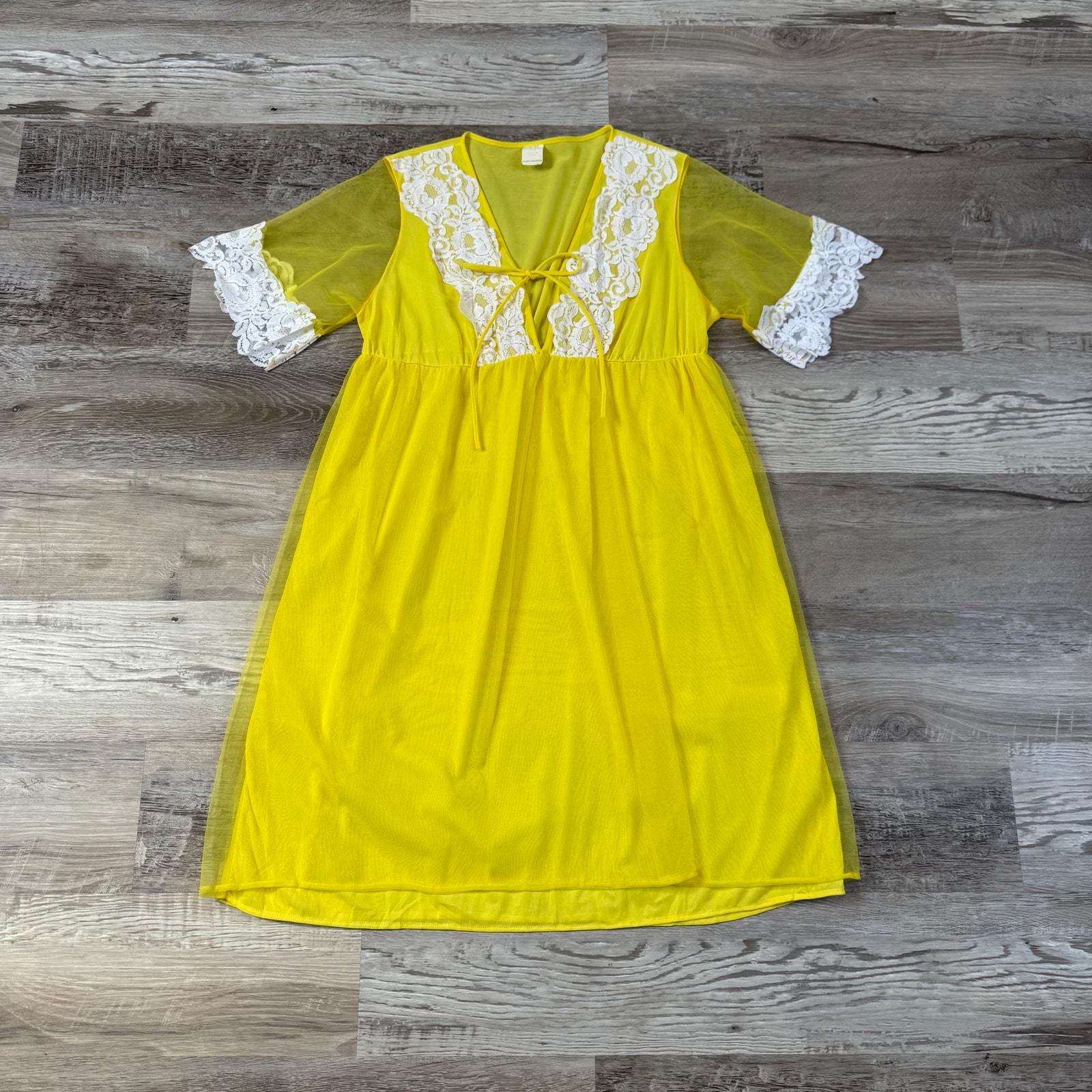Sheer Yellow Babydoll - Etsy