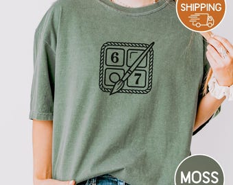 Comfort colors shirt, 67 Tshirt, Six Seven, Viral meme,  Tshirt, Unisex tee
