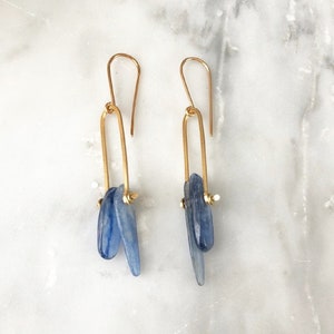 Blue Kyanite Earrings