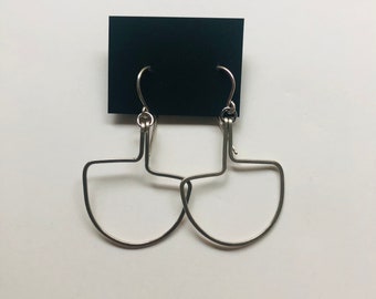 Abstract Dangle Wire Earrings