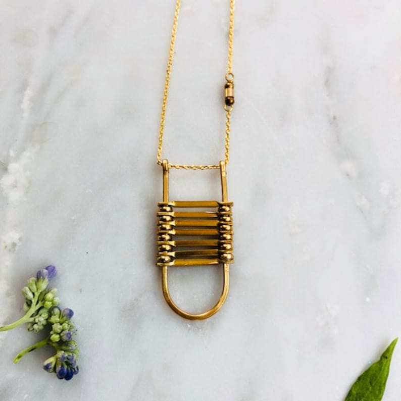 Gold Ladder Necklace - Etsy