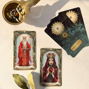Baraja de Tarot Lumos Visio personalizada con caja, cartas de tarot personalizadas, regalo único para lectores de tarot, herramientas de adivinación, Tarot Karten
