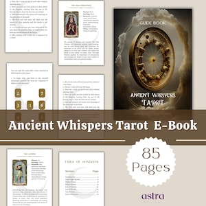 Ancient Whispers Tarot Guidebook, Printable Tarot Book, Tarot Reading, Unique Decks Guidebook, Digital Book, Tarot Cards, Instant Download