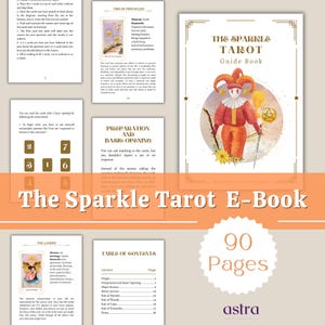 The Sparkle Tarot Guidebook, afdrukbaar tarotboek, Tarot Reading, Digitale gids voor tarotkaarten, Tarotgids voor beginners, Instant Download