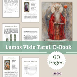 Lumos Visio Tarot Guidebook, Printable Tarot Book, Tarot Reading, Unique Decks Guidebook, Divination Tools, Tarot Cards, Instant Download