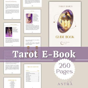 Tarot for Beginners Guidebook, Printable Tarot Book, Tarot Reading, Instant Download, Divination Tools, Tarot Cards with Guidebook