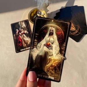 Ancient Whispers Tarot Thin Deck, 78 kart, ręcznie robione narzędzia do wróżenia, sztuczna inteligencja Tarot, karty Oracle do czytania Tarota