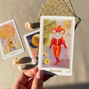 The Sparkle Tarot Deck with Box, 78 Tarot Cards, Divination Tools Gift, Tarot Cards, Unique Design Tarot, Tarot with Guidebook, Tarot Karten