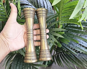 Handmade 20 CM Brass Door Handles Set of 2 | Antique Vintage Pulls | Rustic Solid Brass Hardware for Main Entry Doors, HOUSE warming gift