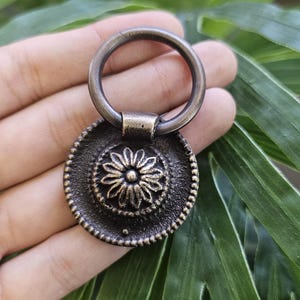 Handmade Solid Brass Cabinet Knob: Antique Rustic Style