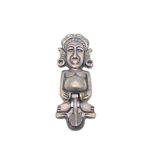 Handmade Brass Animal Head Door Knocker: Indonesian Tribal Decor