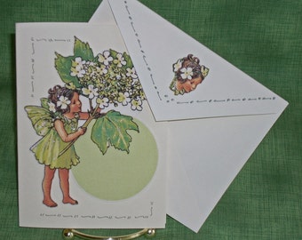 NOTE CARDS/Fairies and Flowers/Fabric Applique/Handmade Note Cards/Set of 3 Cards/Personal Note Cards/Cards and Envelopes/4 x 5 Note Cards