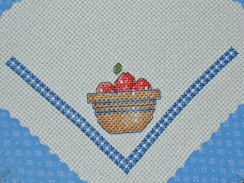 BREAD CLOTH/Basket Liner/Bread Cover/Counted Cross Stitch Etsy