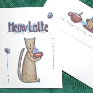 NOTE CARDS/Java Cats/ Fabric Applique/Handmade Note Cards/Set of 3 Note Cards/Personal Note Cards/Cards and Envelopes/3 Different Designs