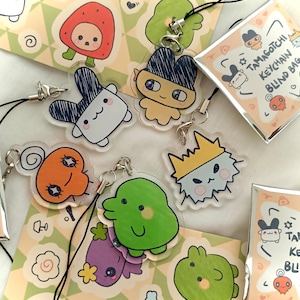 Tamagotchi Acrylic Charm Keychain Bandai Acrylic Keychain Digital pet keychain Tamagotchi Y2K 90&#39;s Tamagotchi Mystery Blind Bag Bag Charm