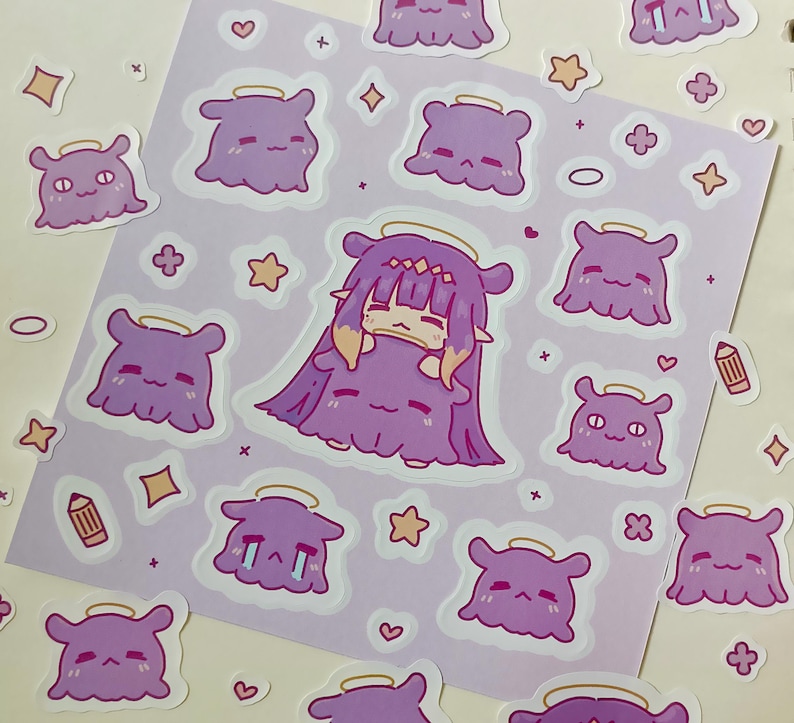 Ina Sticker Ninomae Ina'nis Sticker Sheet | Takodachi Sticker Sheet | Hololive ...