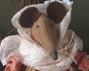 PDF Downloadable Pattern - Betsy the Country Mouse - E-Pattern - Hafair