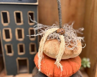 Primitive Pumpkin Stack, Pumpkins, Farmhouse, Primitive Fall Decor, Bowl Filler