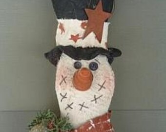 PDF Downloadable Pattern - Frosty the Snowman - E-Pattern - Hafair