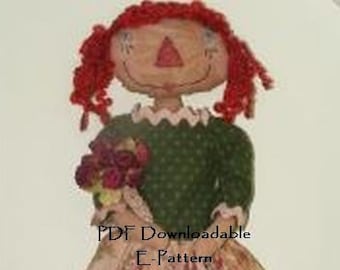 PDF Downloadable Pattern - SPRING Raggedy Annie E-PATTERN - Hafair