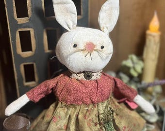 Primitive Rosebud Rabbit, Primitive Rabbit, Easter Bunny