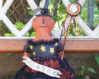 PDF Downloadable Pattern - Hilda the Pumpkin Girl - E-Pattern - Hafair