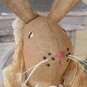PDF Downloadable Pattern - Olivia Bunny and Her Basket E-Pattern - Hafair