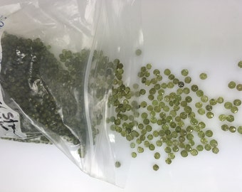 100 Savorite Rondells (aka Green Garnet) - 3mm