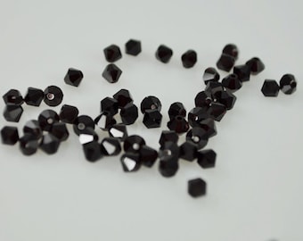 50 Garnet Swarovski Crystals - 4mm Bicone