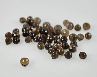 15 Smoky Quartz Onion Cut 5-7mm stones