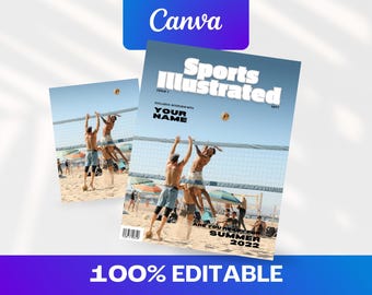 Sports Cover Template – Pro Athlete Canva Layout