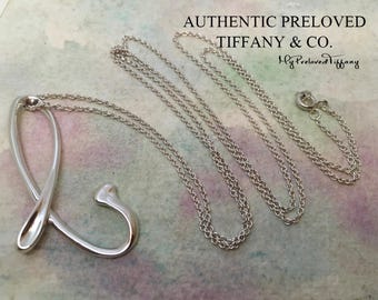 RARE Authentic Tiffany & Co. Vintage Elsa Peretti Alphabet Letter