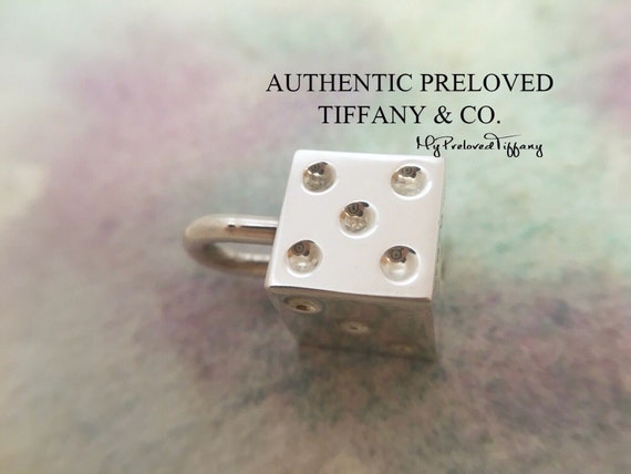 Excellent Authentic Preloved Tiffany & Co. Casino Dice Padlock