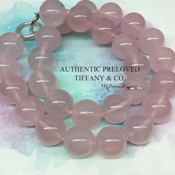 Tiffany rose quartz necklace discount
