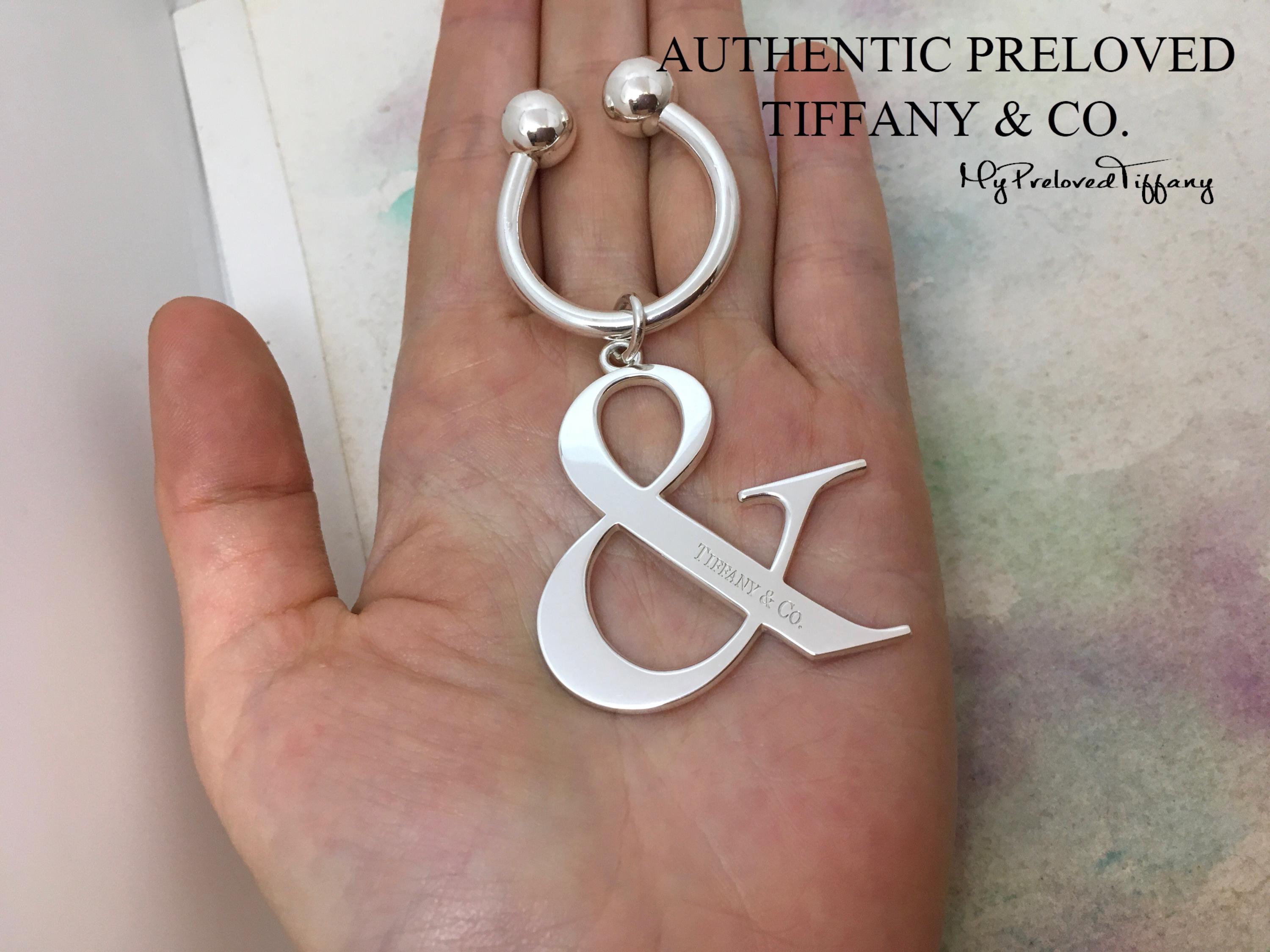 ティファニー　キーリング　特大サイズ　希少 優れた本物のティファニーXL巨大ラージアンパサンドマークチャーム