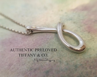 RARE Authentic Tiffany Elsa Peretti Alphabet Letter J XL