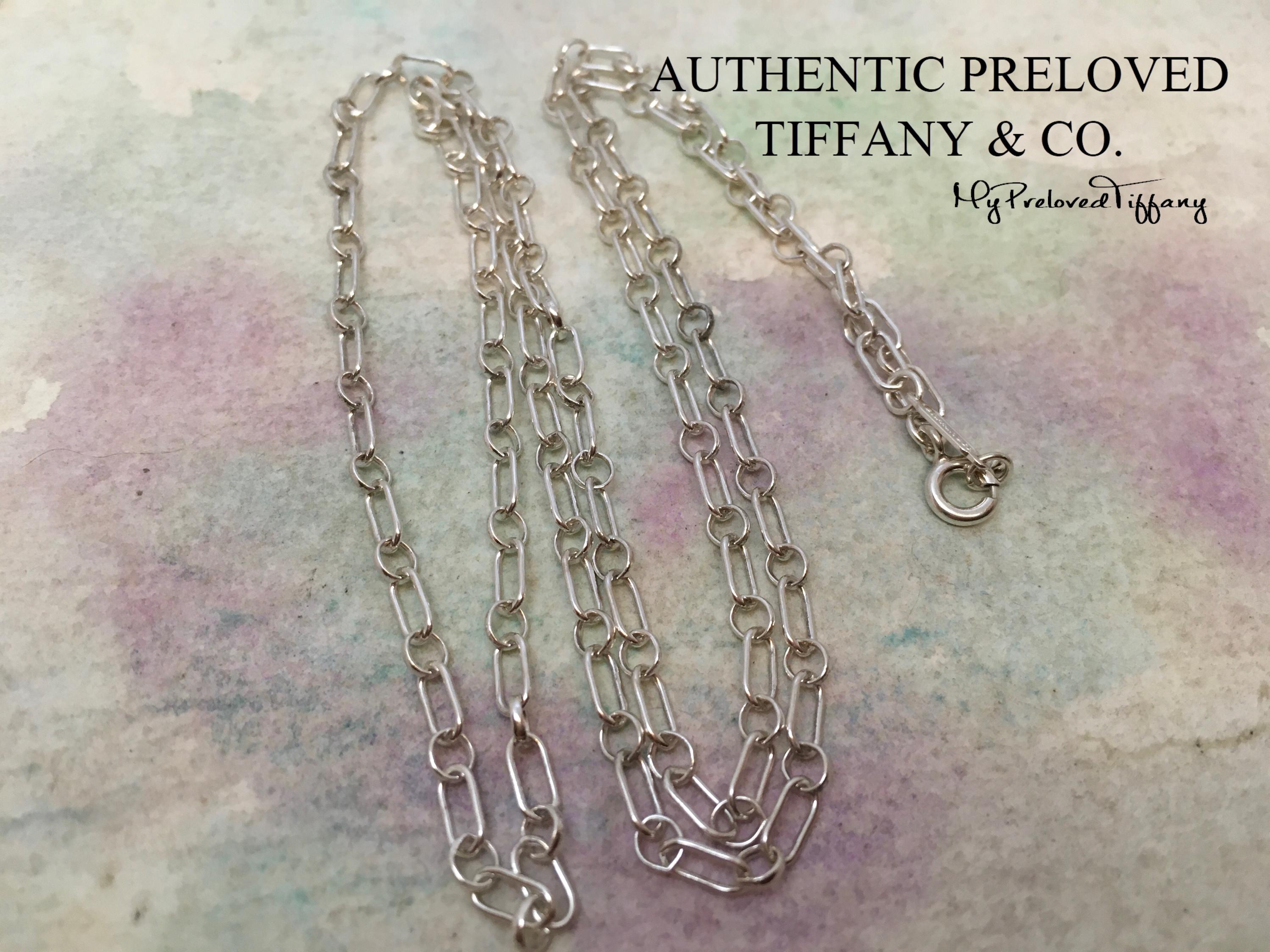 優れた本物ティファニーオーバルリンクシルバーチェーンネックレス24