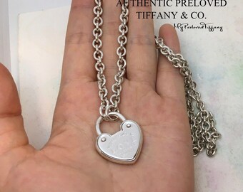 Authentic Tiffany & Co. Return to Medium Heart Love Lock Medium