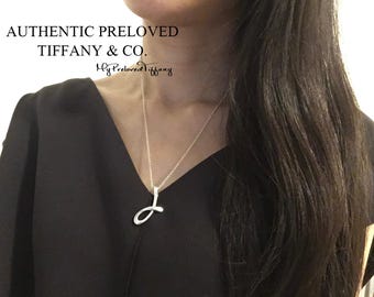 ■日本未入荷・送料込■ TIFFANY & Co. ELSA Letter A-Z Pendant Tiffany & Co Elsa Peretti J Initial Letter Spain Sterling
