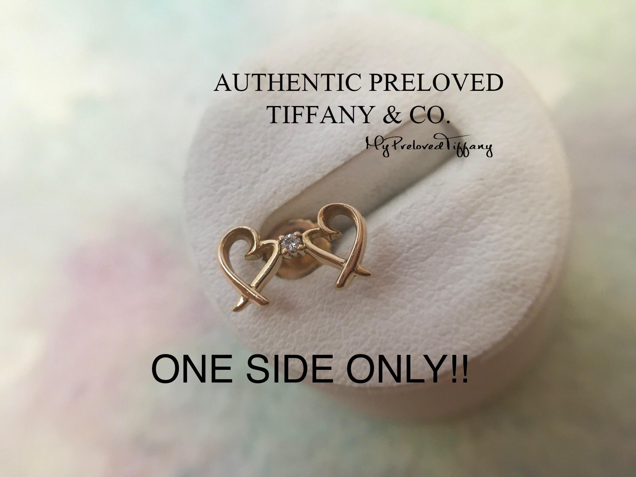 Authentic Tiffany & Co. Paloma Picasso Diamond Double Loving Heart 