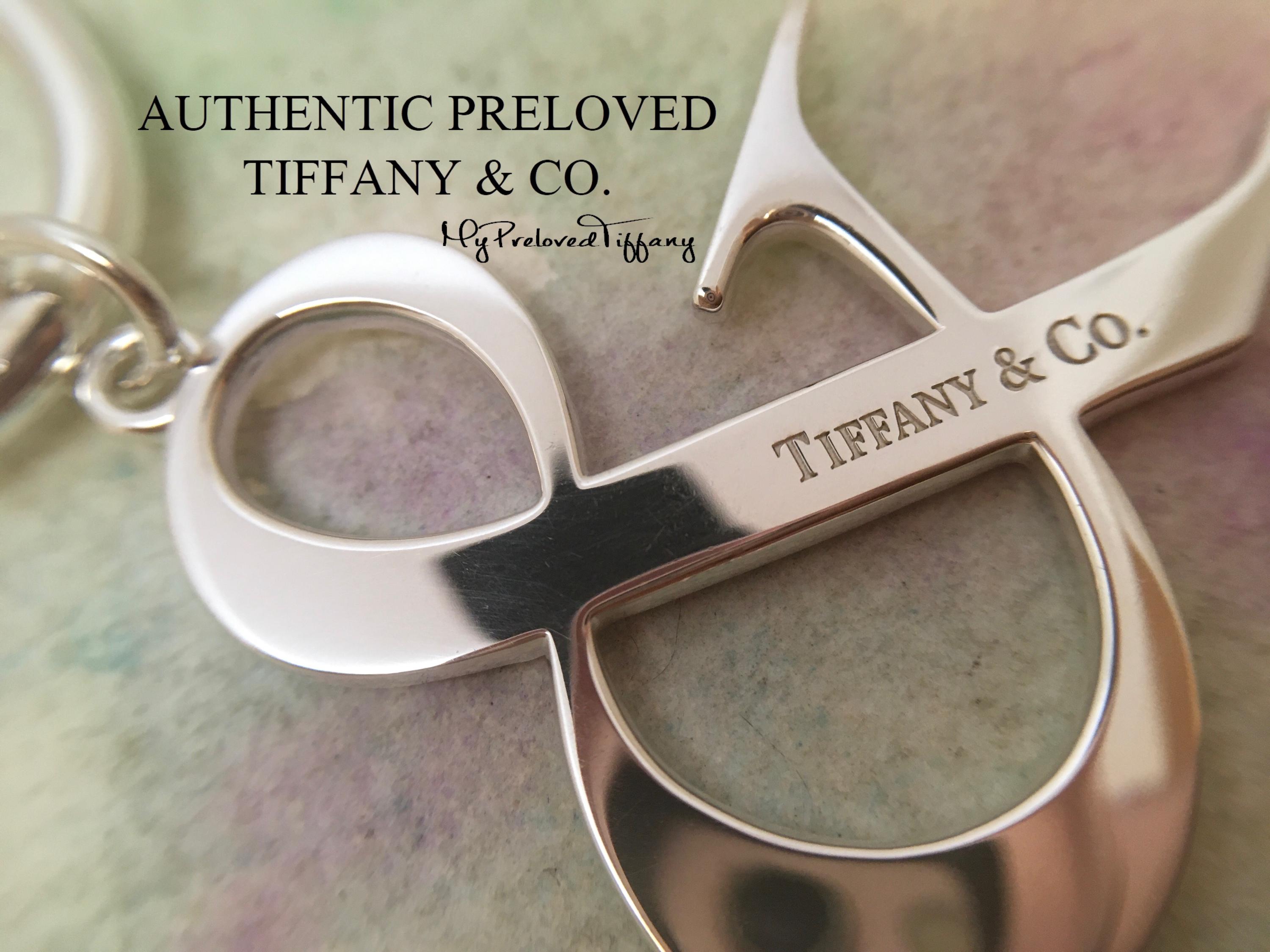 優れた本物のティファニーXL巨大ラージアンパサンドマークチャーム