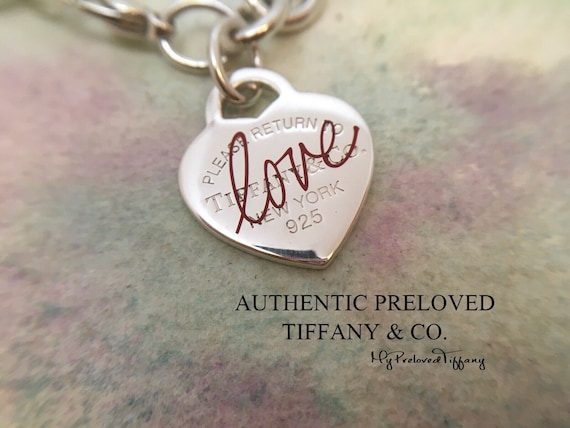 Excellent Authentic Preloved Tiffany & Co. Return to Red Enamel