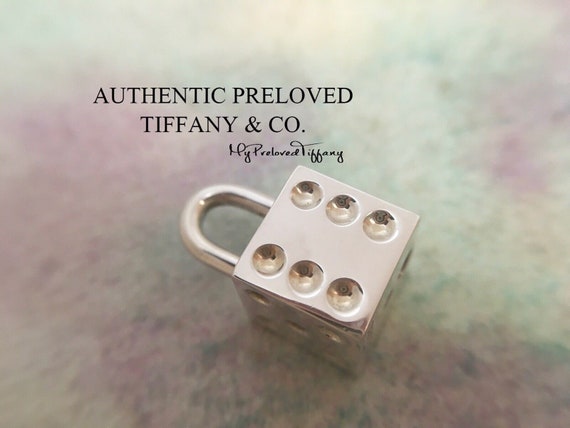 Excellent Authentic Preloved Tiffany & Co. Casino Dice Padlock