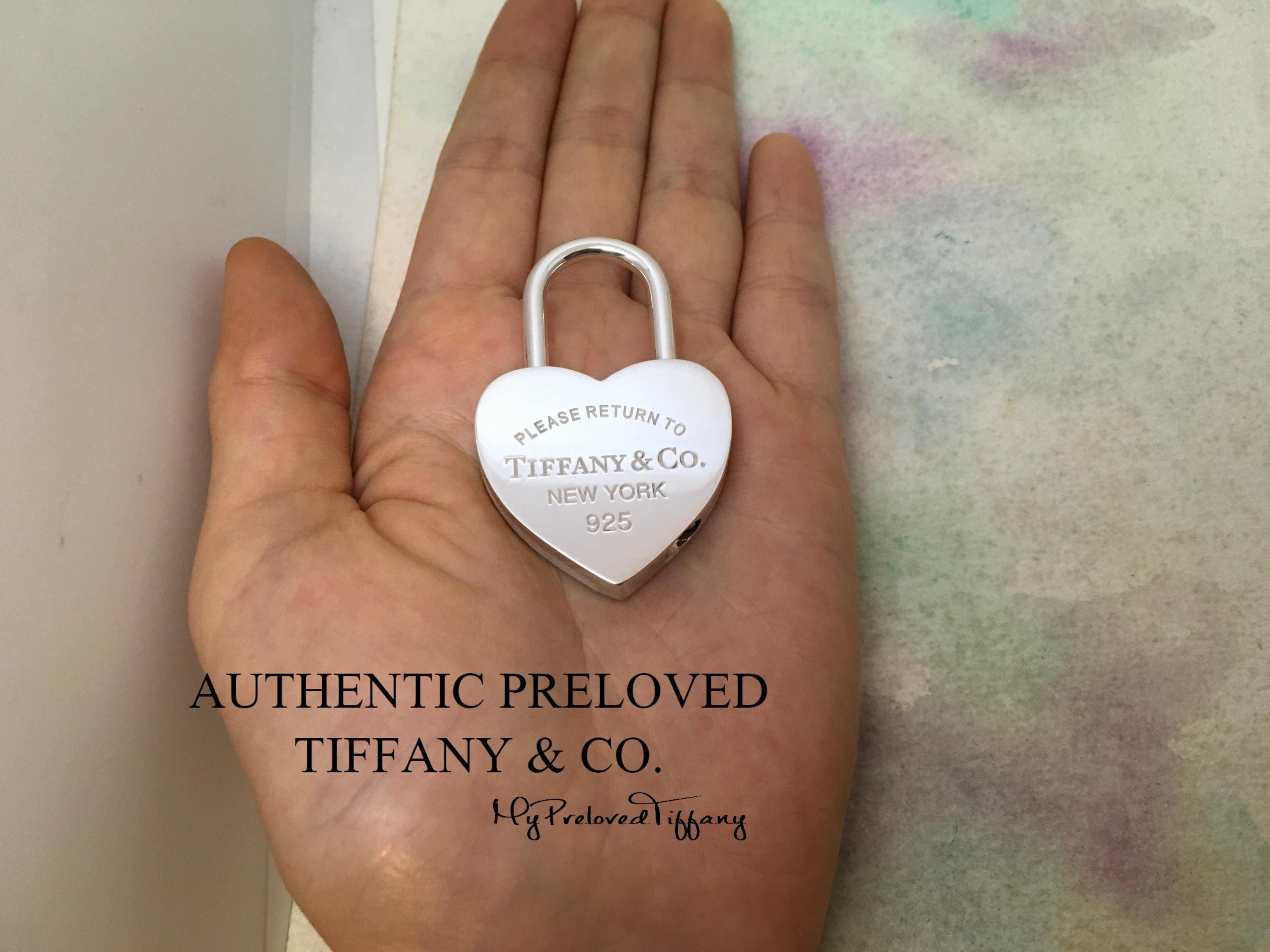 Tiffanys and co necklace heart lock - Etsy 日本
