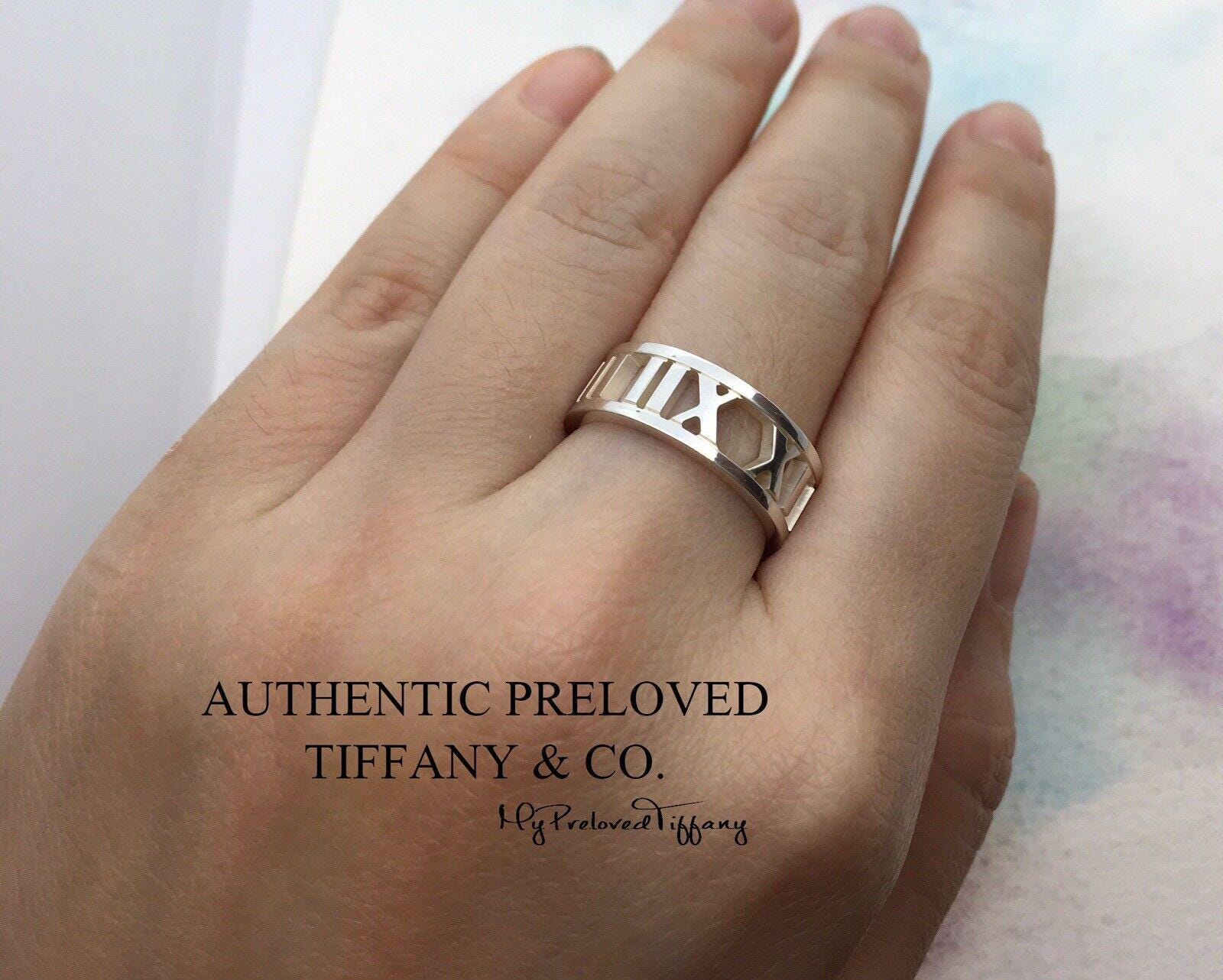Excellent Authentic Preloved Tiffany & Co. Atlas Open Cutout 