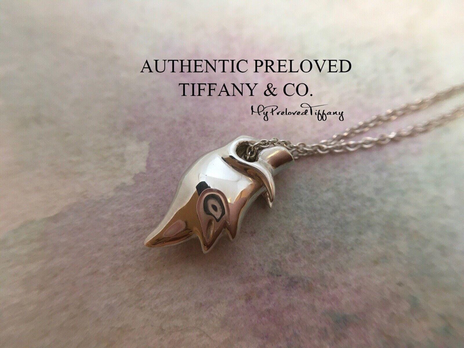Excellent Authentic Preloved Tiffany Co. Elsa Peretti Vintage Zodiac Boar Necklace Silver Etsy