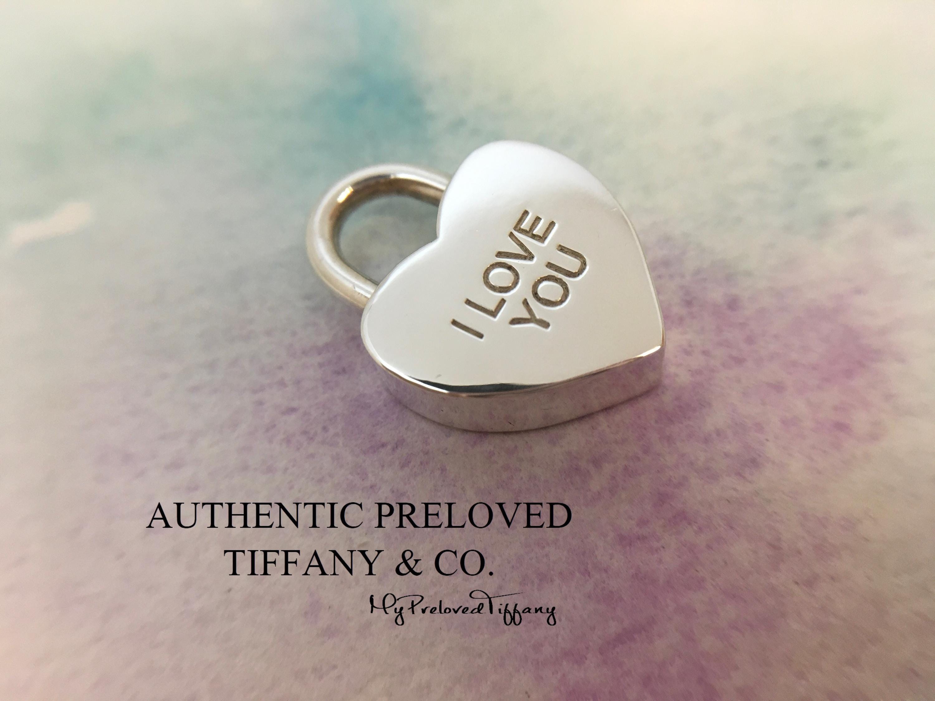 Tiffanys and co necklace heart lock - Etsy 日本