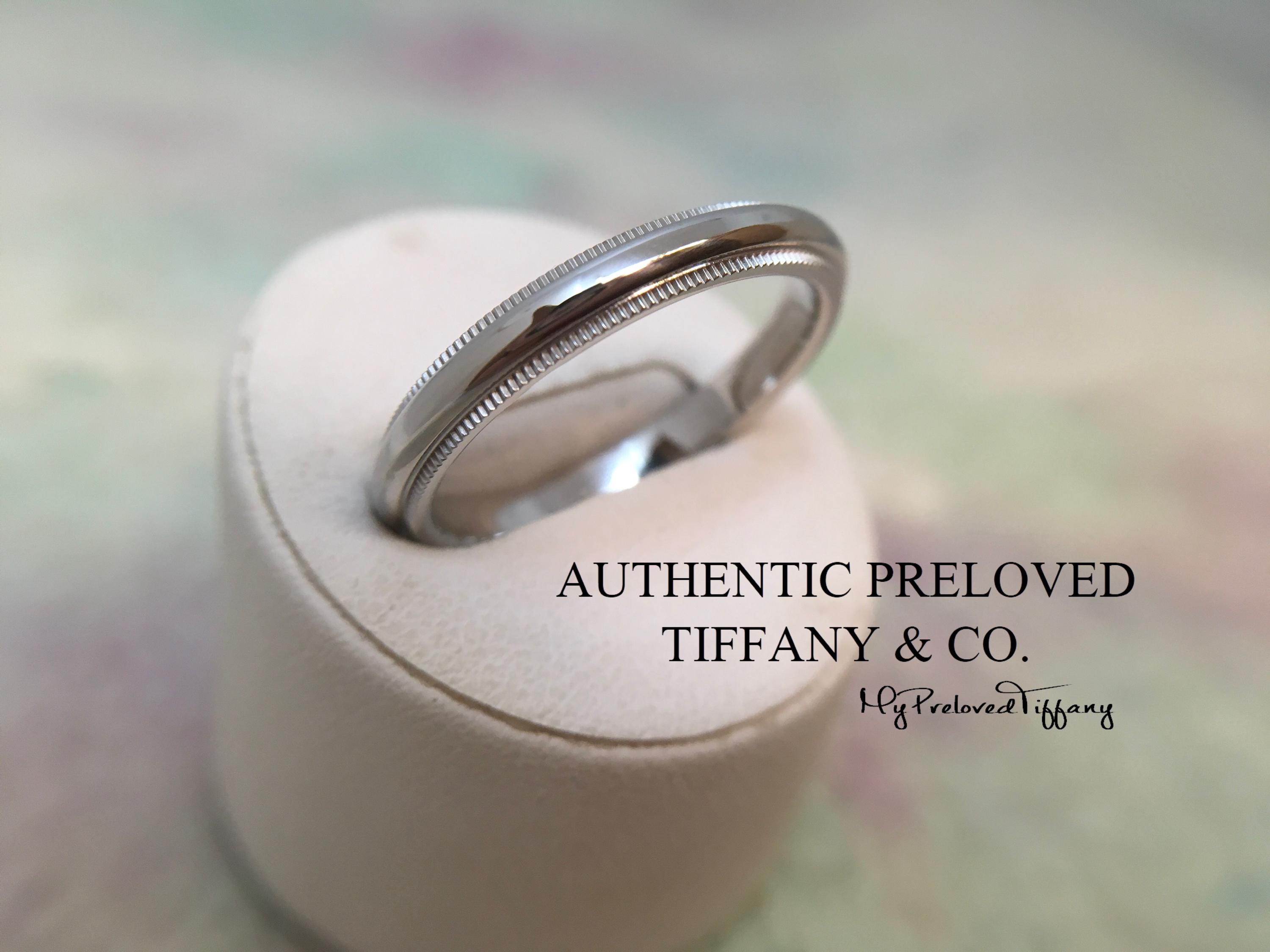 ティファニー リング トゥギャザー ミルグレイン 3mm 17号 Pt950